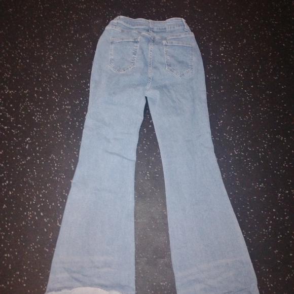 Classic Light Blue Flare Jeans - Picture 3 of 3